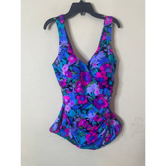 LE COVE Other - vintage Le Cove floral one-piece swimsuit 16W K